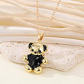 Gold Tone Enamel Koala Bear Pendant Necklaces in Seven Colors view 6