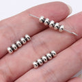 16x4.5x4.5mm 1g Antique Silver Zinc Alloy Tanghulu Small Hole Spacer Beads for Bracelet Jewelry Making