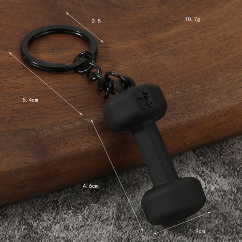Creative Dumbbell Zinc Alloy Keychain Bag Charm Gift Accessory