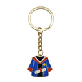 Enamel Graduation Gown Diploma Keychain Red or Blue view 7