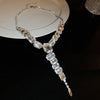 Clear Rectangle Necklace