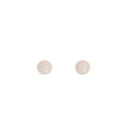 Four Size Classic White Pearl Look Round Stud Earrings view 5