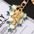 Six Fish Moonstone Keychains in Red Blue and Assorted Color Options view 2