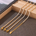Zircon Tennis Bracelets Gold Steel Lobster Clasp Extension Chain view 2