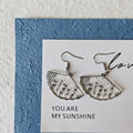 Acrylic Calligraphy Butterfly and Fan Earrings 3 Styles view 7