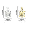 Patterned Enamel Turtle Jewelry Components For DIY Earrings And Bracelets Charms view 2