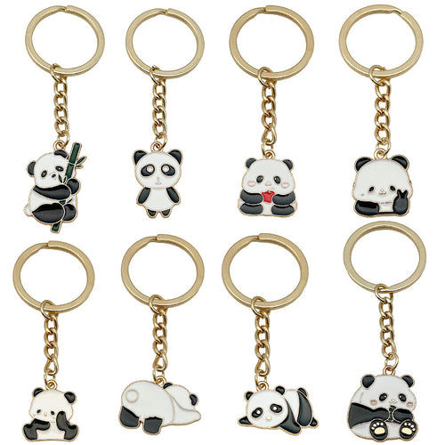 Image 5 showing a set of six key chains with different animals.