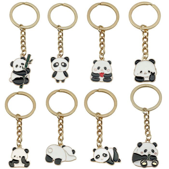 Panda Charm Keychains in 42 Pictured Variations for Bags and Keys