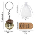 Disco Ball Cowboy Hat Keychain Mirror Sphere Charm view 2