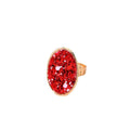 Gold Tone Oval Glitter Adjustable Rings in Seven Colors view 5