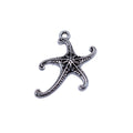 Textured Starfish Metal Charm Pendant Metal Jewelry Making Component view 4