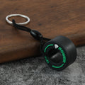 Black Tire-Shaped Keychain, Power Lettering, Six Accent Colors view 6