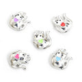 Tiny Elephant Enamel Charms in Ten Bright Colorways view 3