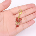 Red Love Heart Balloon Enamel Lobster Clasp Keychain view 4
