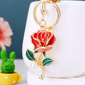 Pearl Rose Keychains in Pink and Red plus Assorted Color Option view 7
