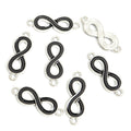 Enamel Infinity Symbol Double Loop Jewelry Connectors view 3