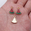 Gold Tone Enamel Fruit Charms in Eight Colorful Designs view 6