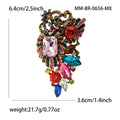 Crystal Grape Cluster Brooch In Four Multicolor Designs view 5