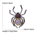 Rhinestone Spider Brooch Halloween Crystal Insect Pin view 10