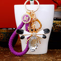 Crystal Bee Keychains with Fortune Plain and Loose Heart Loop Options view 4