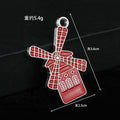 Paris Landmark Charm Pendant Eiffel Tower Cathedral Windmill view 3