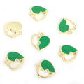 Polished Gold Silver Heart Alloy Jewelry Pendants in 16 Styles view 12