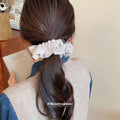 Knit Openwork Lace Scrunchie Hair Tie 4 Color Options view 4