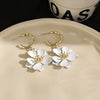 White Flower Hoops