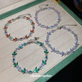 Leaf Crystal Tennis Bracelet In Multicolor Designs view 2