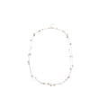 Silver Tone Layered Necklace with Stars and Floral Charms view 5