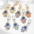 Gold Silver Hamsa Evil Eye Lobster Keychains 8 Styles view 1