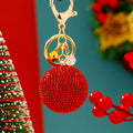 Jeweled Round Ball Keychains in Fourteen Solid and Multicolor Options view 2