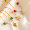 Gold Adjustable Charm Bracelets Heart Bar Butterfly view 2