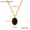 Gold Black Oval