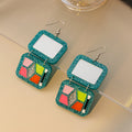 Glitter Eyeshadow Palette Mirror Drop Earrings Two Colors view 3
