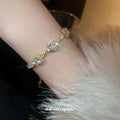 Three Mixed Crystal Slider Bracelets With Cage Or Halo Centers view 4