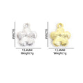 Enamel-Look Gold Silver Flower Alloy Charms in 12 Styles view 2