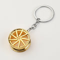 Wheel Rim Keychain With Split Ring In Four Color Finishes view 3