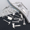 Antique Silver Metallic Hand Tool Metal Charms with 21 Listed Options view 4