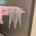 Assorted Metal Leaf and Chain Tassel Earrings in 35 Designs view 6