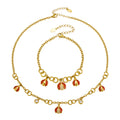 Red Enamel Ladybug Charm Necklace and Bracelet Collection view 5