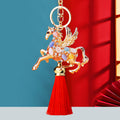 Moonstone Pegasus Keychains with Six Color Tassel Options view 3