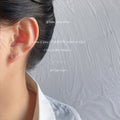 Gold Tone Mini Clear Stone Floral Wreath Stud Earrings view 2