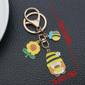 Seventeen Sunflower Bee and Gnome Metal Keychain Designs view 6