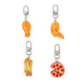 Miniature Fried Food and Pizza Resin Clip Keychains view 3