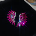 Crystal Wing Statement Stud Earrings In Five Colors view 7