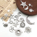 Antique Silver Moon and Sun Metal Charms with 48 Listed Options view 3