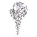 Blue Purple Flower Crystal Ten Designs Metal Brooch Pin view 6