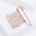 Rhinestone Fringe Safety Pin Brooch Decorative Metal Pin For Jackets And Lapels view 3