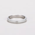 Enamel Inlay Band With Clear Accent In Eleven Colors view 6